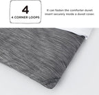 Bedsure King Size Comforter Set - Charcoal Grey Soft Bedding for All Seasons, Cationic Dyed Bed Set, 3 Pieces, 1 King Size Comforter (104"x90") and 2 Pillow Shams (20"x36"+2")
