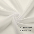 OVZME Ivory Sheer Curtains 63 Inches Long for Bedroom, Rod Pocket Light Weight Soft Voile Drapes Curtains for Basement Bathroom Bedroom Living Room, Each is 42W x 63L