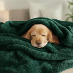 Exclusivo Mezcla Plush Fuzzy Fleece Bed Blanket King Size, Super Soft, Fluffy and Warm Blankets, Suitable for All Seasons (Forest Green, 90x104 Inches)