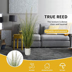 Artificial Plant 5ft(2pack) Tall Artificial Grass Plant,Faux Plants Indoor Home Decorative Artificial Plants & Flowers in Pot Fake Plant, House Plant Indoor