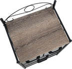Household Essentials Victorian Style 4-Drawer Storage Organizer Unit, Black and Grey