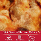 Jorbest Cookie Blanket Birthday Gifts for Women Men Teen Boys Girls, Double Sided Novelty Cookie Throw Blanket Funny Gifts for Adult Kids, 285 GSM Soft Flannel Food Blanket (Dark Brown, 60 inches)