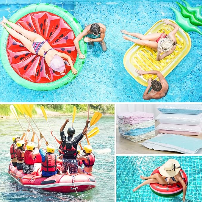 Portable Electric Air Mattress Pump, Rechargeable 4000mAh Battery Air Pump - Quick-Fill Air Inflator Deflator for Outdoor Camping Inflatable Bed Pool Boat Float Raft Swimming Rings Snow Tube