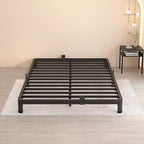 MAF 4 Inch Full Size Metal Platform Bed Frame with Round Corner Legs, 3000 LBS Heavy Duty Steel Slats Support, Noise Free, No Box Spring Needed, Easy Assembly