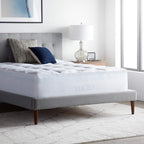 LUCID 4 Inch Down Alternative and Gel Memory Foam Mattress Topper - Three Toppers In One - Full , White