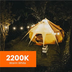 Feit Electric LED String Lights, 20ft Commercial Grade and Shatter Resistant String Lights with 10 Outdoor Sockets, Linkable, 15,000-Hour Lifetime, Wet Rated, SL20-10/FIL, 12 Bulbs Included