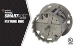 Southwire MSBST250 Smart, Shark Tooth Integrated Fixture and Ceiling Electrical Box w/Hole Saw, Supports 6 lb, Gray (Pack of 2)