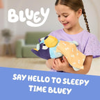 Bluey Sleepy Time Talking Plush, Soothing Baby Toy for Sleep, 7 Show Phrases & Theme Song, Cuddle Buddy
