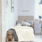Utopia Bedding Fleece Blanket Twin Size Ivory 300GSM Luxury Anti-Static Fuzzy Soft Microfiber Bed Blanket (60x80 Inch)