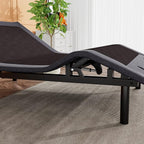 SHA CERLIN Electric Adjustable Bed Base, Ergonomic Basic Full Size Bed Frame with Upgraded Motors and Wireless Remote Control, Independent Head and Foot Incline, Assembly Required