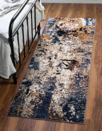 Keen Home Design Area Runner Rugs - 2x8 Non-Shedding, Abstract Runner for Kitchen, Living Room, Bedroom, Dining Room, Entryway - Size: 2'8" x 7'7", Multi