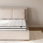 Signature Design by Ashley Queen Size Chime 8 Inch Medium Firm Innerspring Mattress with Pressure Relief Quilt Foam, Fiberglass Free, Mattress In A Box