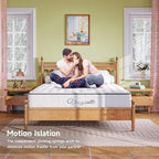 Twin XL Mattress 10 Inch-Hybrid Mattress in a Box-Individual Pocket Springs with Breathable Memory Foam College Dorm Room Essentials-Extra Long Twin Size Bed-Medium Firm Feel for Youth and Kids