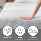 ZINUS 10 Inch Ultima Memory Foam Mattress [New Version], Twin, Fiberglass Free, Medium Firm Feel, Breathable Airflow Memory Foam, Certified Safe Foams & Fabric, Mattress in A Box