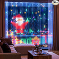 Brightown Smart Curtain String Lights App Controlled - 900 LED DIY Hanging Fairy Light Pattern and Text Programmable, Music Sync with Remote, Waterproof Smart Valentine's Party Lights Indoor Use