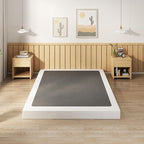 EMODA 4 Inch California King Box Spring Bed Base, 3000 LBS Heavy Duty Metal Mattress Foundation with Fabric Cover, Easy Assembly