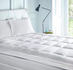 Niagara Microfiber Twin Mattress Topper - Pillow Top Mattress Cover Quilted Fitted Cooling Topper for Back Pain Deep Pocket Fits 20 Inches (39x75 Inches)