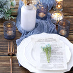 DEVI 24pcs Navy Blue Votive Candle Holders for Table Centerpieces, Blue Tealight Candle Holder for Bridal Shower Decorations, Boho Wedding Decorations for Home Party, Blue Sunflower Decor