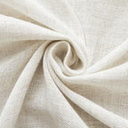 RYB HOME Linen Sheer Curtains - 108 inches Extra Long Semi Sheer Grommet Boho Curtains for Living Room Bedroom Farmhouse Canopy Bed Dining, W 52 x L 108, Set of 2, Linen