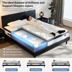 Queen Mattress in a Box, 10 Inch Hybrid Mattress with Individual Pocket Spring & Memory Foam, Motion Isolation, Medium Firm Comfort for Pressure Relief, CertiPUR-US Certified