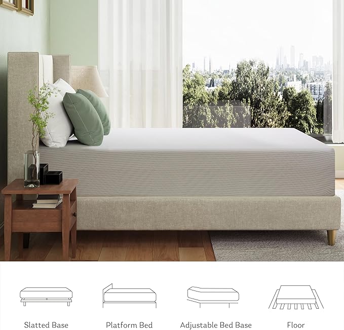Full Mattress in a Box, 8 inch Mattresses for Platform Bed Double Size Daybed Bunk, Memory Foam Medium Firm
