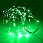 Karlling USB Plug in LED Fairy Lights,50 LED Bulbs 16 Ft Silver Wire Starry String Lights for Bedroom Patio Garden Party Wedding Commercial Lighting (Green)