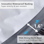 Twin Size Mattress Pad Waterproof, Pillow Top Cooling Twin Mattress Topper for Single Bed, Pee Proof Mattress Protector Cover Quilted Fitted with 8-21" Deep Pocket (39x75 inch, Grey)
