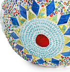 DEAYOU 4 Pack Glass Candle Holders Mosaic, Decorative Glass Tealight Votive Holder Bowl, Scented Candle Stand for Lighting Decor, Gift, Aromatherapy, Also Used as Vase, Pen Holder, Potted Plant Bowl