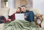 Utopia Bedding Fleece Blanket Twin Size Sage Green 300GSM Luxury Anti-Static Fuzzy Soft Microfiber Bed Blanket (60x80 Inch)