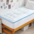 Hansleep College Dorm Twin XL Mattress Topper Viscose Derived from Bamboo, Memory Foam Pillow Top Mattress Topper Twin XL, Breathable Mattress Pad for Back Pain Relief, 39" x 80", White