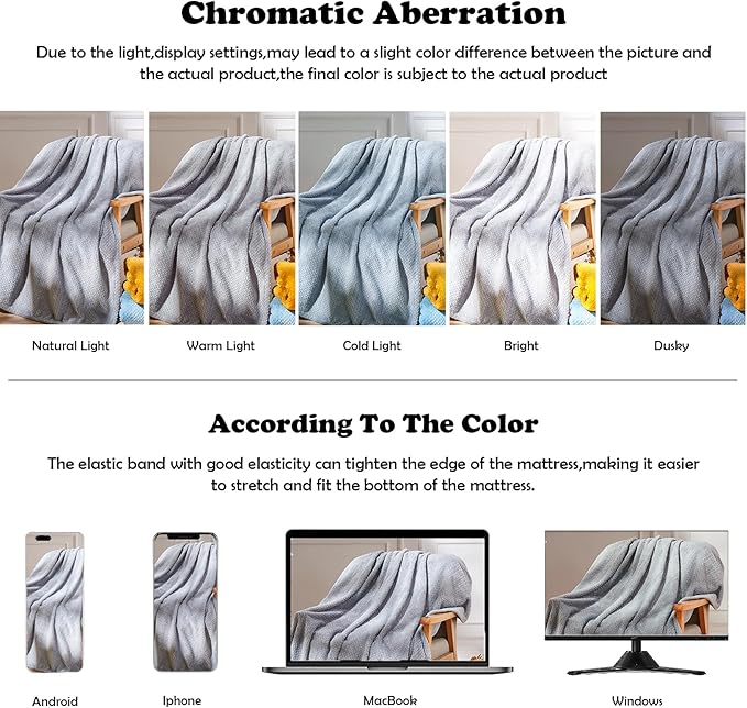 NEWCOSPLAY Super Soft Twin Blanket Grey Premium Silky Flannel Fleece Leaves Pattern Lightweight Bed Blanket All Season Use (Grey, Twin(60"x80"))