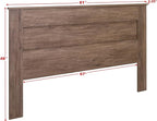Prepac Stylish Flat Wood Panel Headboard for King Size Beds, Simplistic Wooden King Headboard 2.25" D x 81" W x 48" H, Drifted Gray, DHFK-1301-1