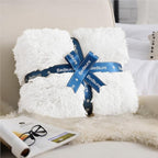 Bedsure GentleSoft Fluffy White King Size Blanket for Bed, Thick Soft Sherpa Faux Fur Fleece Bedding Fuzzy Plush Winter Warm Heavy Large King Blanket, Cozy White Gifts for Men Women, 108x90