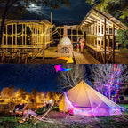 JMEXSUSS 2 Pack Color Changing Fairy Lights Battery Operated, Total 200 LED 66ft Color Changing Christmas Lights with Remote, 8 Modes Twinkle String Lights for Bedroom Decor, Warm White & Multicolor