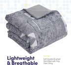 Sweet Home Collection 5 Piece Comforter Set Bag Solid Color All Season Soft Down Alternative Blanket & Luxurious Microfiber Bed Sheets, Tulsa, Twin