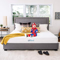 King Mattress,10 Inch Natural Latex Hybrid Gel Memory Foam, Individually Wrapped Pocket Coils Innerspring Mattress, Pressure Relief, Back Pain Relief