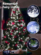 4 Pack Fairy Lights Battery Operated with Remote Control Timer, 26 FT 80 LED String Lights Outdoor Indoor, 8 Mode Twinkle Lights for Christmas Party Wedding Birthday Bedroom Décor (Cool White)