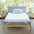 Novilla 3 Inch Foam Mattress Topper Twin, Medium Firm Memory Foam Mattress Topper, Gel Infused for Motion Isolation & Pressure Relieving, with Breathable Cover, Twin Size