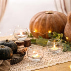 Volens 24PCS Clear Votive Candle Holders for Table Centerpieces, 2''×2'' Round Glass Tealight Candle Holders Bulk for Wedding Decor and Home Decorations