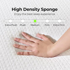 Rolanstar 8 Inch Queen Mattress Gel Memory for Cool Sleep & Pressure Relief, Medium Firm Feel, CertiPUR-US Certified, Mattress in a Box, White