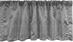 Ambesonne Aztec Window Valance Pack of 2, Pattern of Symmetric Tribal Inspired Streaks and Motifs in Greyscale Tones, Rod Pocket Curtain Valances for Kitchen Bedroom, 42" X 12", Pale Grey and Dimgray