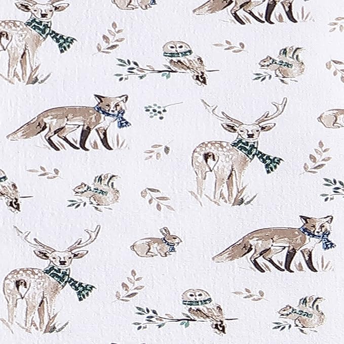 Eddie Bauer - King Sheets, Cotton Flannel Bedding Set, Brushed For Extra Softness, Cozy Home Decor (Woodland Friends, King)