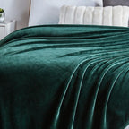 Walensee Fleece Blanket Plush Throw Fuzzy Lightweight (Throw Size 50x60 Forest Green) Super Soft Microfiber Flannel Blankets for Couch, Bed, Sofa Ultra Luxurious Warm and Cozy for All Seasons