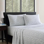 Eddie Bauer - Flannel Sheets Full Size, Anti-Pilling & Wrinkle Resistant Cotton, Touchably Soft for All-Season Comfort - Bed Sheets with Matching Pillowcases & Fitted Sheet (Explorer Bears Grey)