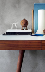 Hoptimist Bimble Smoked Oak, Woody Brown, Home Decor Ornament - Scandinavian Design, Wood W/Metal Spring, Small- Creates Cheerful Movement