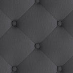 Flash Furniture Brighton King Size Tufted Upholstered Platform Bed in Dark Gray Fabric