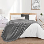 Walensee Big King Szie Fleece Blanket, Oversized Plush Throw, Giant Large Fuzzy Lightweight (King Size 108x90 Grey) Super Huge Soft Microfiber Blankets for Couch, Bed, Sofa, and Cozy for All Seasons