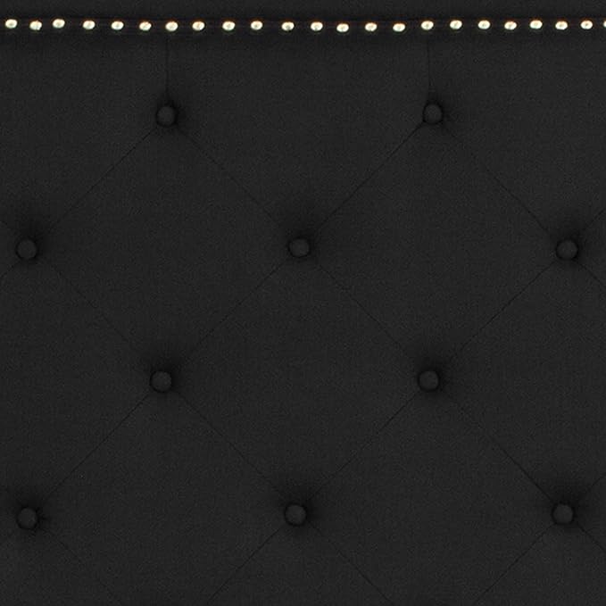 Flash Furniture Brighton Full Size Tufted Upholstered Platform Bed in Black Fabric