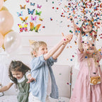 Butterfly Wall Decor 24/48 PCS, 3D Butterflies Stickers for Party Decorations with Magnets (Swallow, 24)