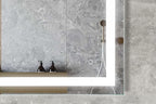 LED Vanity Bathroom Mirror 32 x 32 in. Wall Mounted, Dimmable, Lighted, Anti-Fog Mirror – Modern, Frameless Design